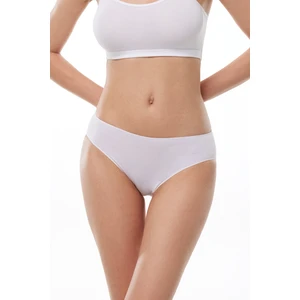 Kadın Beyaz 2 Li Paket Modal Dar Kalıp Ara Bel Slip Külot 187