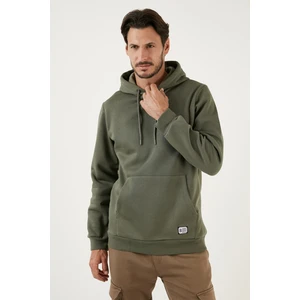 Slim Fit Kapüşonlu Kanguru Cepli Içi Tüylü Yumuşak Şardonlu Sweat Erkek Sweat 5905281