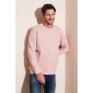 Pamuklu Bisiklet Yaka Regular Fit Basic Sweat Erkek Sweat 5905521