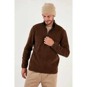 Slim Fit Anti-Pilling Tüylenme Yapmayan Bato Yaka Kışlık Şardonlu Polar Erkek POLAR 5906001