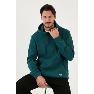 Slim Fit Kapüşonlu Kanguru Cepli Içi Tüylü Yumuşak Şardonlu Sweat Erkek Sweat 5905281
