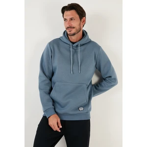 Slim Fit Kapüşonlu Kanguru Cepli Içi Tüylü Yumuşak Şardonlu Sweat Erkek Sweat 5905281
