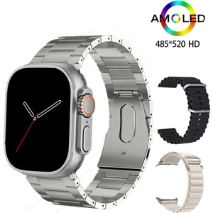 Watch 9 Ultra Hk 8 Pro Max Gen2 Yükseltilmiş Amoled Ekran Yapay Zeka Destekli Çelik Kordon Hediye