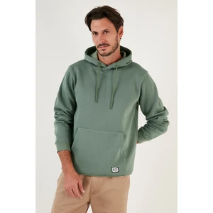 Slim Fit Kapüşonlu Kanguru Cepli Içi Tüylü Yumuşak Şardonlu Sweat Erkek Sweat 5905281