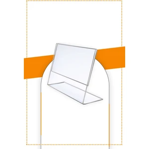 Etias Reklam A5 L Tipi Yatay 5'li Masa Üstü 2.8 mm Şeffaf Pleksi Föylük / Broşürlük