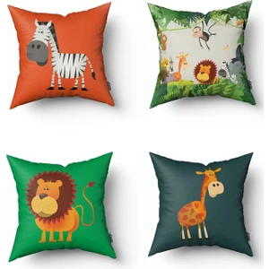 Lina Home Bebek, Çocuk Odası Dekoratif Yastık Kırlent Kılıfı 43X43CM Model 00090