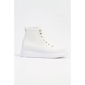 31058 Yüksek Taban Hafif Comfort Kadın Cilt Uzun Ayakkabı Sneakers