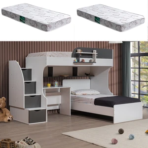 Aura Ranza Karyola Masa + 2 Comfort Yatak, Aura Genç/çocuk Odası Takımı