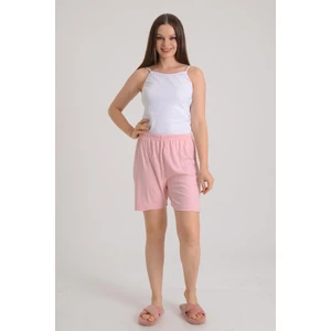 Pınkmark Kadın Ince Fitilli Lastikli Büyük Beden Pudra Günlük Ev Giyim Pijama Altı Şort PMPT25674