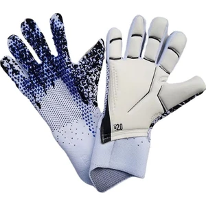 Elamco Global Profesyonel Silikon Lateks Su Geçirmez Kaymaz Futbol Kaleci Eldiveni - Siyah / Mavi (Yurt Dışından)