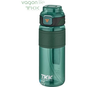 Tkk 800 ml Çift Kullanım Pipetli/rahat Içim Bpa Içermeyen Taşıma Askılı Tritan Su Matarası FFTKK1020-800ML