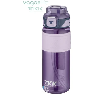 Tkk 800 ml Çift Kullanım Pipetli/rahat Içim Bpa Içermeyen Taşıma Askılı Tritan Su Matarası FFTKK1020-800ML