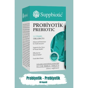 Suppbıotic Probiyotik Prebiyotik 30 Kapsül