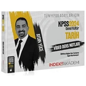 İndeks Akademi Yayıncılık KPSS 2024 Genel Kültür Tarih Video Ders Notları
