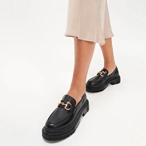 Yaya By Hotiç 01AYY276560A100 Siyah Kadın Loafer