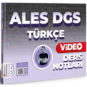 Benim Hocam Yayınları 2024 ALES DGS Türkçe Video Ders Notları