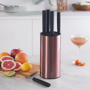 Oscar 6 Parça Standlı Bıçak Seti Rose