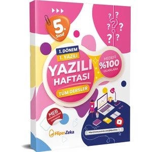 Hiper Zeka Yayınları 5. Sınıf Yazılı Haftası Tüm Dersler 1. Dönem 1. Yazılı Deneme
