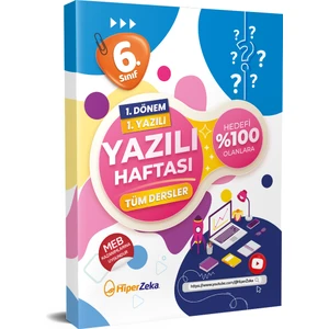 Hiper Zeka Yayınları 6. Sınıf Yazılı Haftası Tüm Dersler 1. Dönem 1. Yazılı Deneme