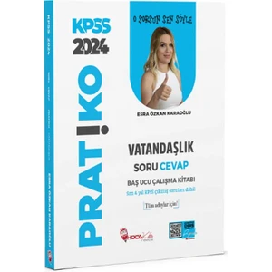 Hoca Kafası Yayınları KPSS 2024 Vatandaşlık Pratiko Soru Cevap Çalışma Kitabı