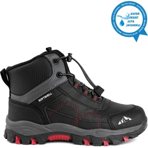 Alfa Erkek Çocuk Outdoor Bot Siyah - Kırmızı
