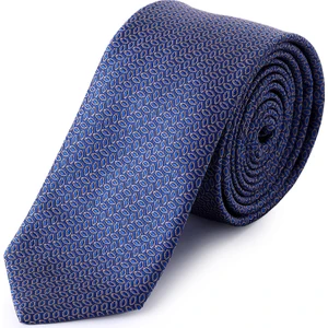 Mor Desenli Micro Casual Kravat