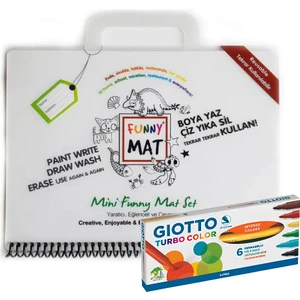 Akademi Çocuk - - Mini Set ( Travel Set) Gietto 6 Lı Kalem Hediyeli