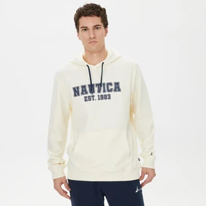 Nautıca Erkek Krem Standart Fıt Uzun Kollu Sweatshırt KE37655T.1MA