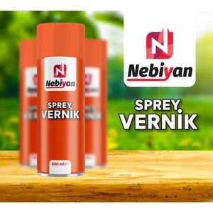 Sprey Vernik. 400 ml/330 Gr. Şeffaf Parlak Vernik. Büyük Boy. 1 Adet