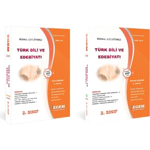 Egem Eğitim Yayınları AÖF Türk Dili ve Edebiyatı 2. Sınıf Güz ve Bahar Dönemi Konu ve Soru