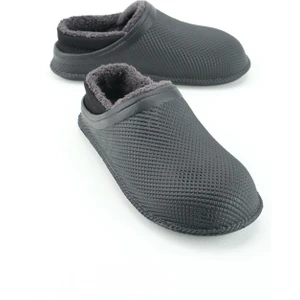 Erkek Kışlık Eva Içi Peluşlu Sessiz Taban Ev Bahçe Terlik