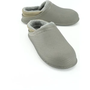 Erkek Kışlık Eva Içi Peluşlu Sessiz Taban Ev Bahçe Terlik