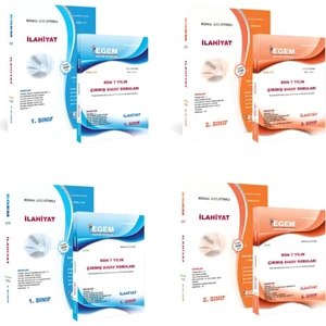 Egem Eğitim Yayınları AÖF İlahiyat 1 ve 2. Sınıf Güz ve Bahar Dönemleri Konu Soru ve Çıkmış Tüm Set