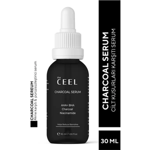 The Ceel Aha Bha Aktif Kömür İçeren Cilt Kusur Azaltıcı Niacinamide Etkili Siyah Serum 30 ml