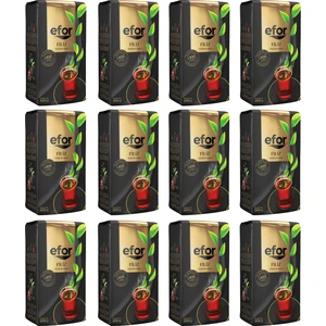 Efor Filiz Siyah Dökme Çay 1.000 gr x 12 Adet