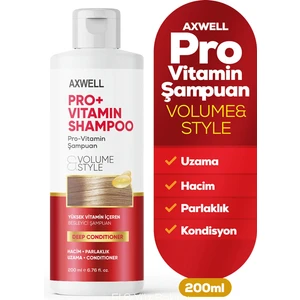 Volume Style Pro+ Vitamin Şampuan