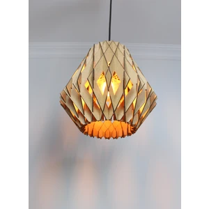 Modüler Tekli Ahşap Sarkıt Avize