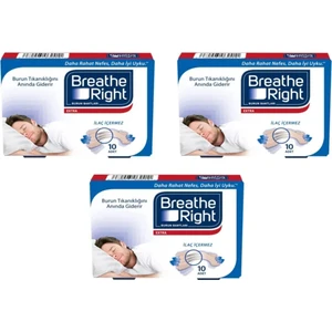 Breathe Right Burun Bantları Extra 10'lu 3 Kutu