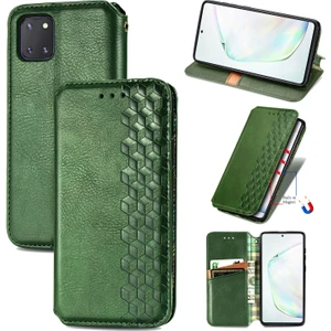 Yihang Boutique Samsung Galaxy Note 10 Lite Kart Tutuculu Cüzdan Pu Deri Çevirme Çubuğu Telefon Kılıfı (Yurt Dışından)