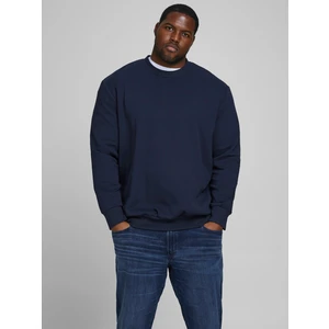 Jack & Jones Büyük Beden Lacivert Erkek Sweat 12182567