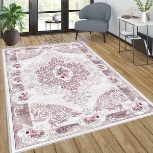 Rovigo Home Dijital Baskı Yıkanabilir Kaymaz Taban Salon Halısı Rvg0279-Sd626
