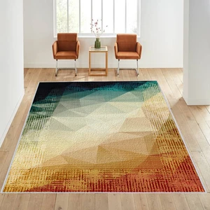Rovigo Home Dijital Baskı Yıkanabilir Kaymaz Taban Salon Halısı Rvg1607