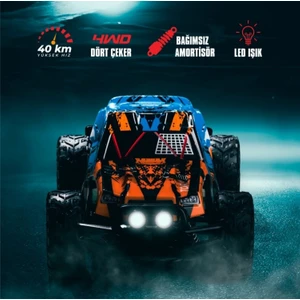 Begin Power Yüksek Hızlı Araç 1:16 2.g 40KM/H Hız Yapan 4x4 Kumandalı Araba