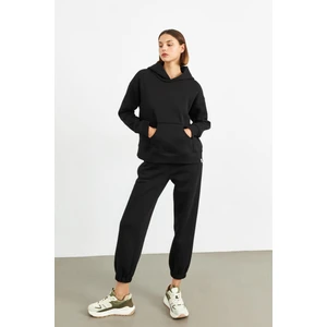 Stella Pulvis Siyah Kapüşonlu Sweatshirt