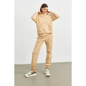 Stella Pulvis Ekru Kapüşonlu Sweatshirt