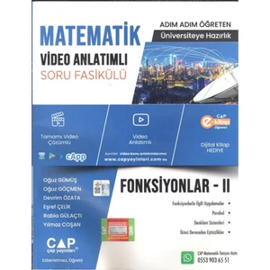 Çap Yayınları Fonksiyonlar 2 Konu Anlatımlı Soru Bankası 2024