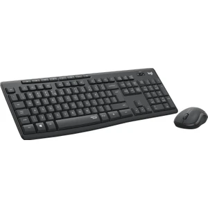MK295 Kablosuz Sessiz Klavye Mouse Seti, Silenttouch Teknolojisi, Gelişmiş Optik Izleme, Sıvı Dökülmesine Dayanıklı, 10 M Kullanım Mesafesi, Türkçe Q Klavye, Siyah