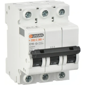 Günsan Elektrik Valta Otomatik Sigorta 3 Kutup 6kA C Tipi 40A
