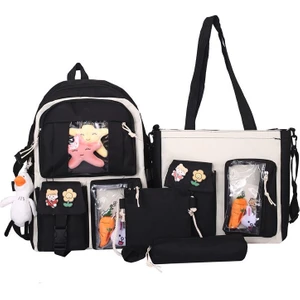 4 Parçalı Öğrenci Okul Çantası Seti (Yurt Dışından)