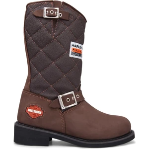 Harley Davidson Laconia Brown Kahve Nubuk Deri Kadın Bot